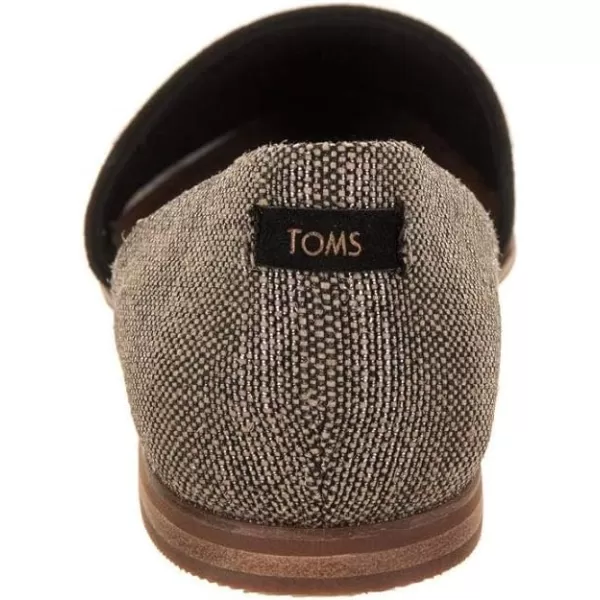 imageTOMS Mens Baja Slip On Sneakers Shoes Casual  BlackDark Brown Heritage Canvas