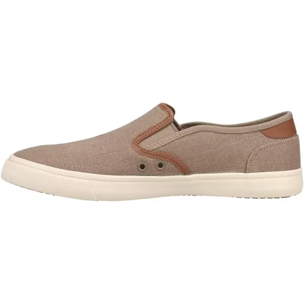 imageTOMS Mens Baja Slip On Sneakers Shoes Casual  BlackDune Heritage Canvas Synthetic Nubuck Trim