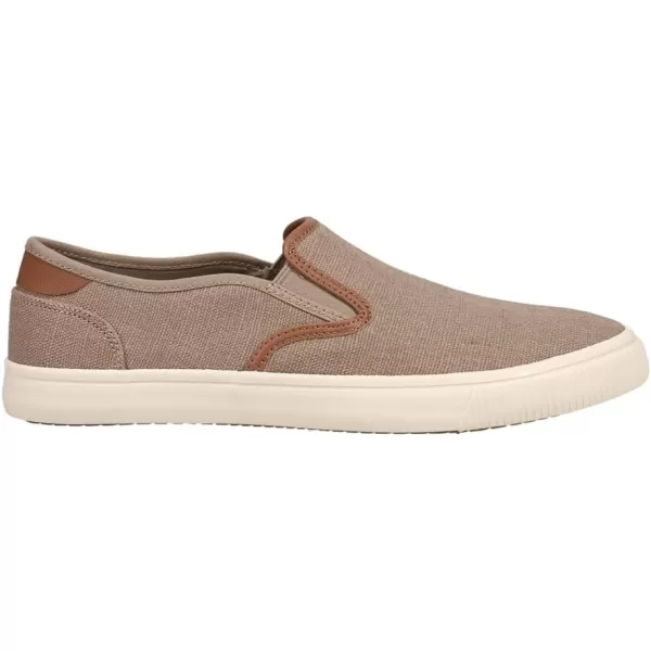 imageTOMS Mens Baja Slip On Sneakers Shoes Casual  BlackDune Heritage Canvas Synthetic Nubuck Trim