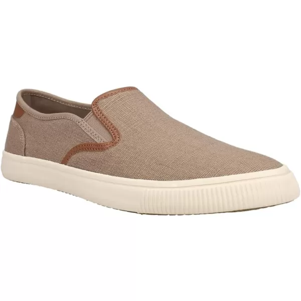 imageTOMS Mens Baja Slip On Sneakers Shoes Casual  BlackDune Heritage Canvas Synthetic Nubuck Trim
