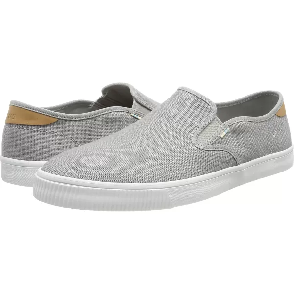 imageTOMS Mens Baja Slip On Sneakers Shoes Casual  BlackGrey  Drizzle Grey Heritage