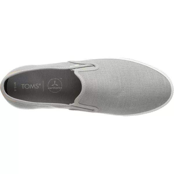 imageTOMS Mens Baja Slip On Sneakers Shoes Casual  BlackGrey  Drizzle Grey Heritage
