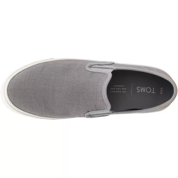 imageTOMS Mens Baja Slip On Sneakers Shoes Casual  BlackGrey  Drizzle Grey Heritage