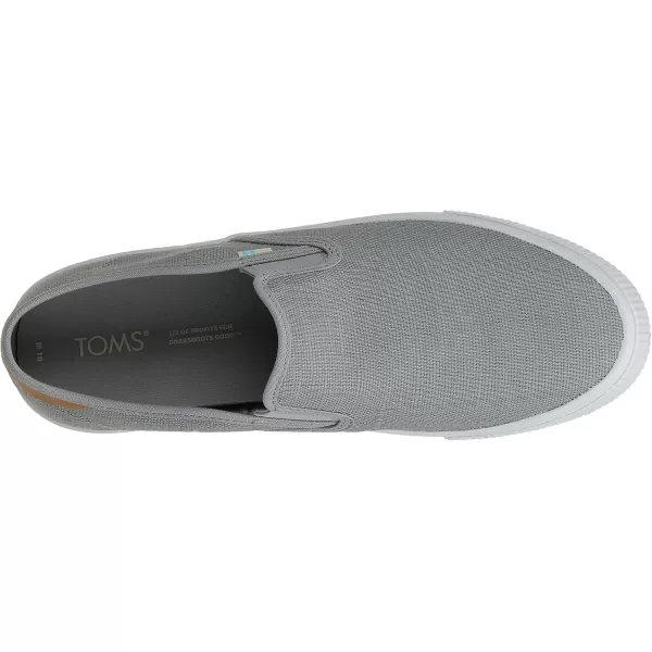 imageTOMS Mens Baja Slip On Sneakers Shoes Casual  BlackGrey  Drizzle Grey Heritage