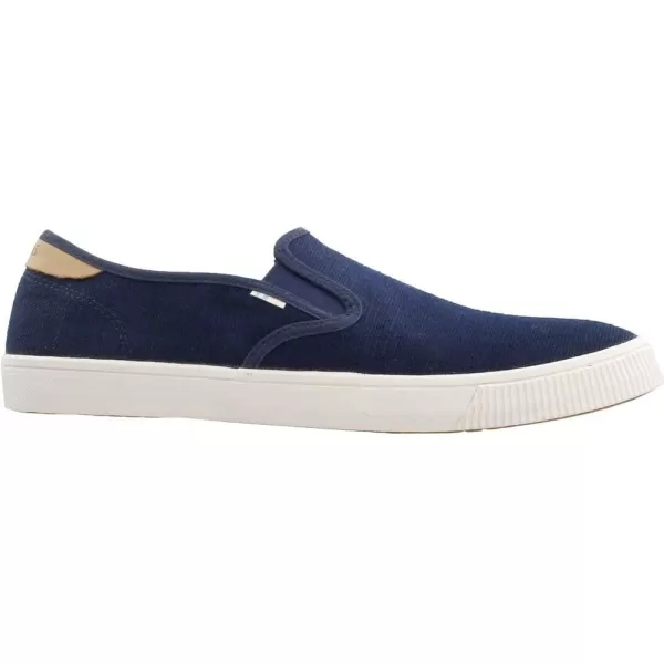 imageTOMS Mens Baja Slip On Sneakers Shoes Casual  BlackNavy Heritage Canvas