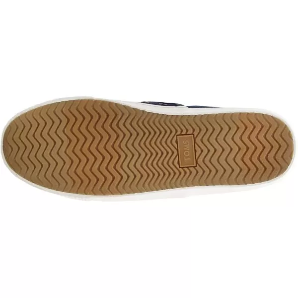 imageTOMS Mens Baja Slip On Sneakers Shoes Casual  BlackNavy Heritage Canvas