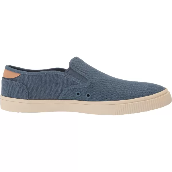 imageTOMS Mens Baja Slip On Sneakers Shoes Casual  BlackOcean Blue