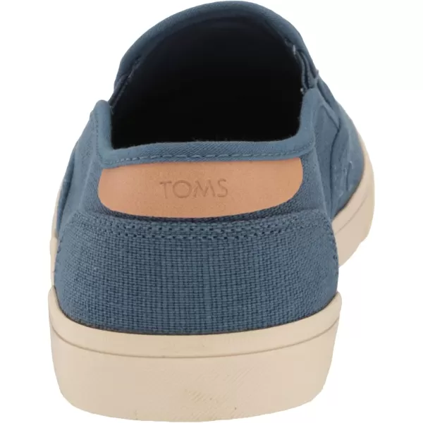 imageTOMS Mens Baja Slip On Sneakers Shoes Casual  BlackOcean Blue