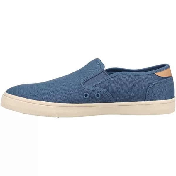 imageTOMS Mens Baja Slip On Sneakers Shoes Casual  BlackOcean Blue