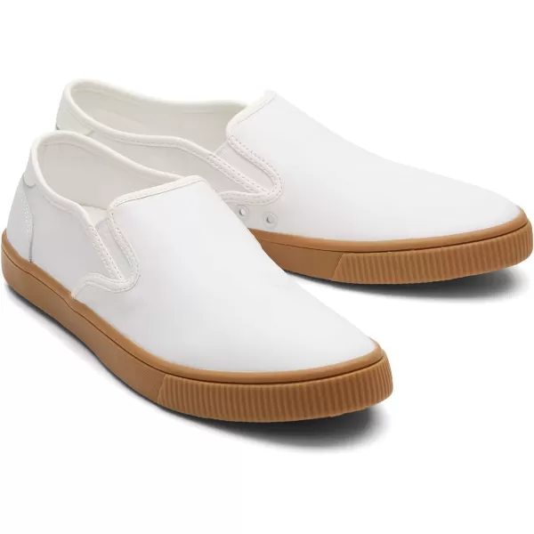 imageTOMS Mens Baja Slip On Sneakers Shoes Casual  BlackWhit Lther