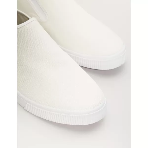 imageTOMS Mens Baja Slip On Sneakers Shoes Casual  BlackWhite Canvas