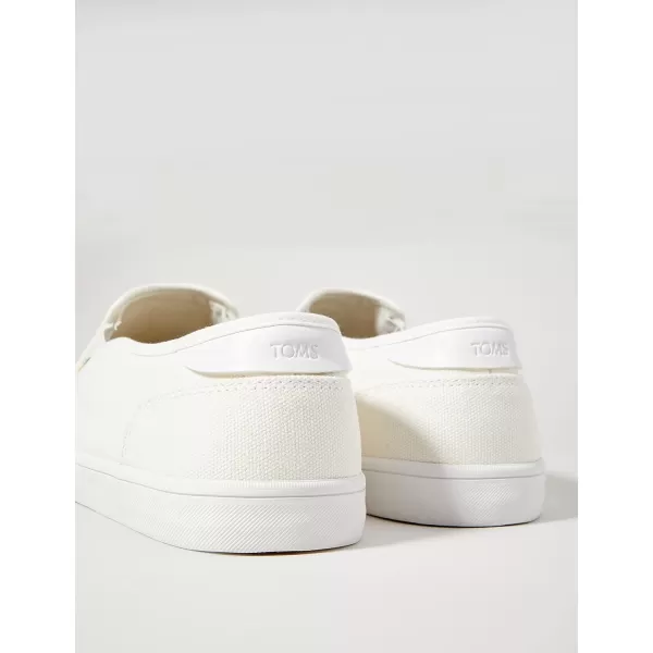imageTOMS Mens Baja Slip On Sneakers Shoes Casual  BlackWhite Canvas