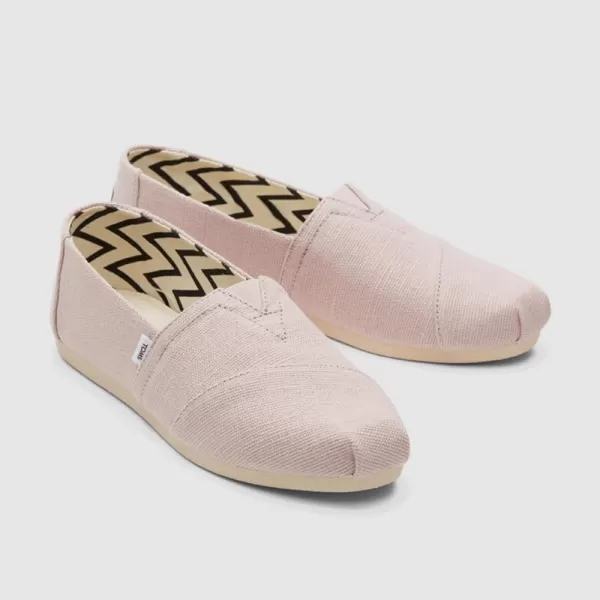imageTOMS Womens Alpargata SlipOnBallet Pink Heritage Canvas