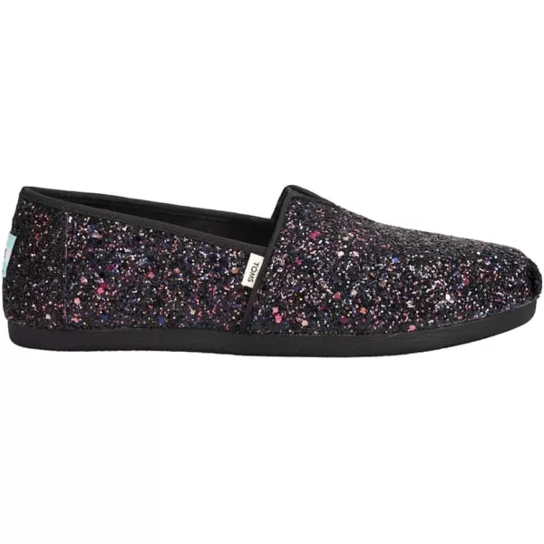 imageTOMS Womens Alpargata SlipOnBlack Glitter