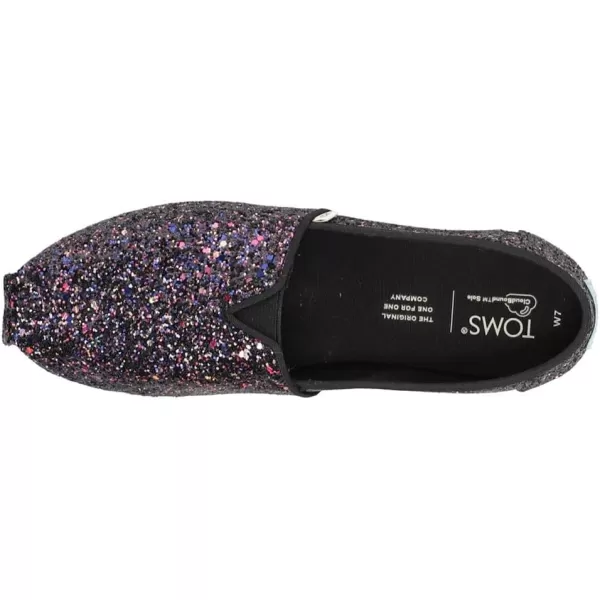 imageTOMS Womens Alpargata SlipOnBlack Glitter