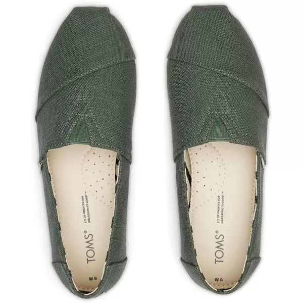 imageTOMS Womens Alpargata SlipOnBonsai Green