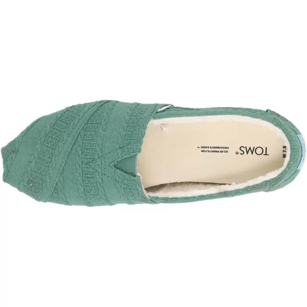 imageTOMS Womens Alpargata SlipOnGreen