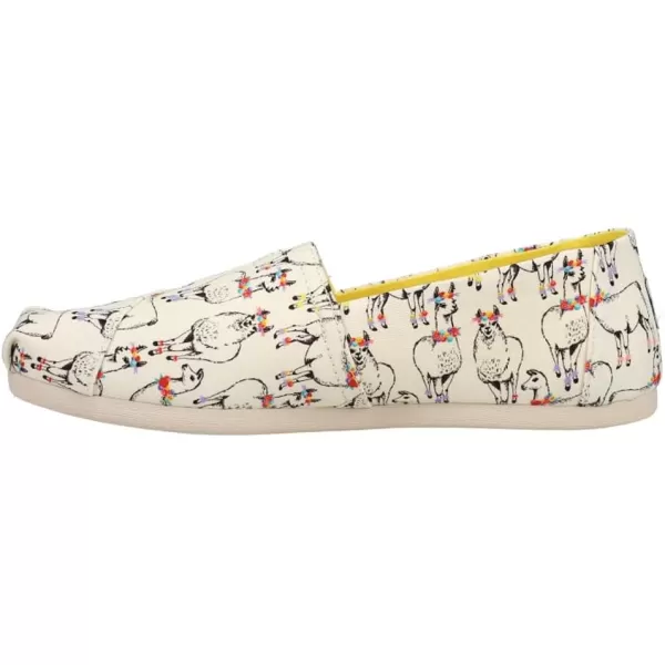 imageTOMS Womens Alpargata SlipOnIvory Floral Llamas Prin