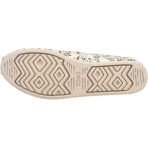 imageTOMS Womens Alpargata SlipOnIvory Floral Llamas Prin