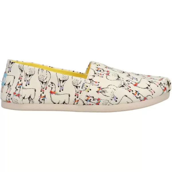 imageTOMS Womens Alpargata SlipOnIvory Floral Llamas Prin