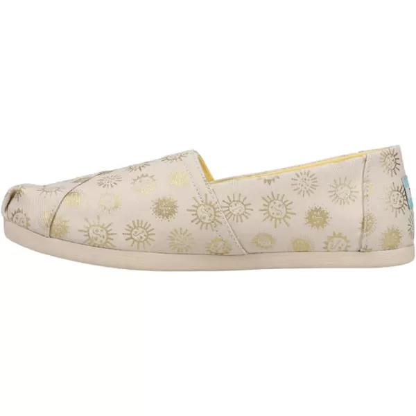 imageTOMS Womens Alpargata SlipOnNatural Foil Sunny Days