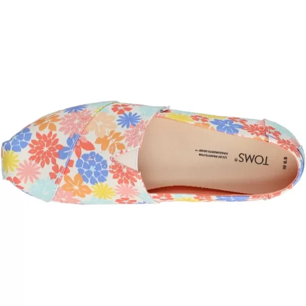 imageTOMS Womens Alpargata SlipOnNatural Wildflowers