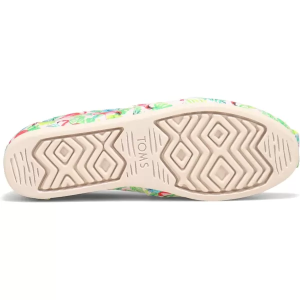 imageTOMS Womens Alpargata SlipOnPink Pearl Paper Source Flamingo Print