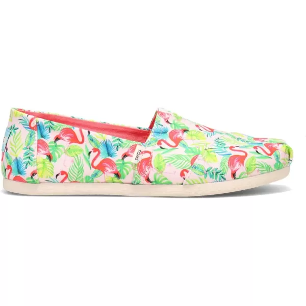 imageTOMS Womens Alpargata SlipOnPink Pearl Paper Source Flamingo Print