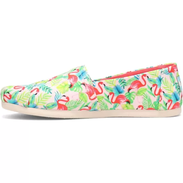 imageTOMS Womens Alpargata SlipOnPink Pearl Paper Source Flamingo Print