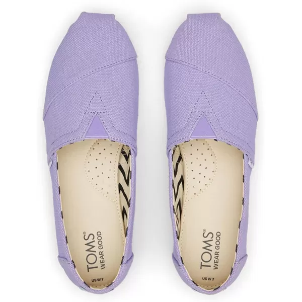 imageTOMS Womens Alpargata SlipOnVintage Purple Heritage Canvas