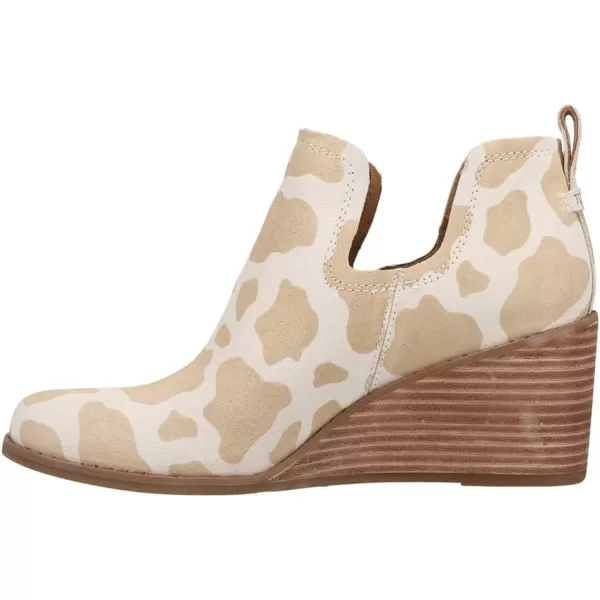 imageTOMS Womens Kallie Cutout BootDoe Cow Print Suede