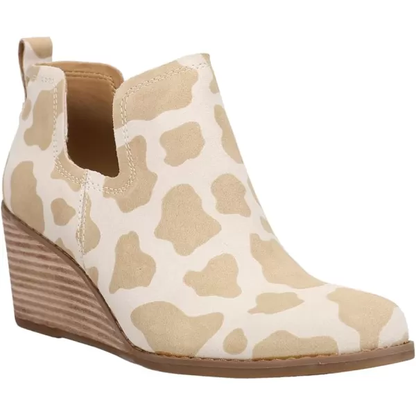 imageTOMS Womens Kallie Cutout BootDoe Cow Print Suede