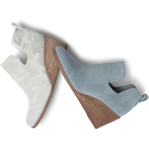 imageTOMS Womens Kallie Cutout BootEgret Camo Printed Suede