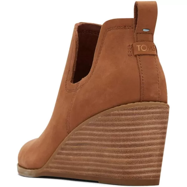 imageTOMS Womens Kallie Cutout BootTan Oiled Leather Nubuck