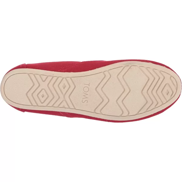 imageTOMS Womens Redondo Loafer FlatRed Canvas