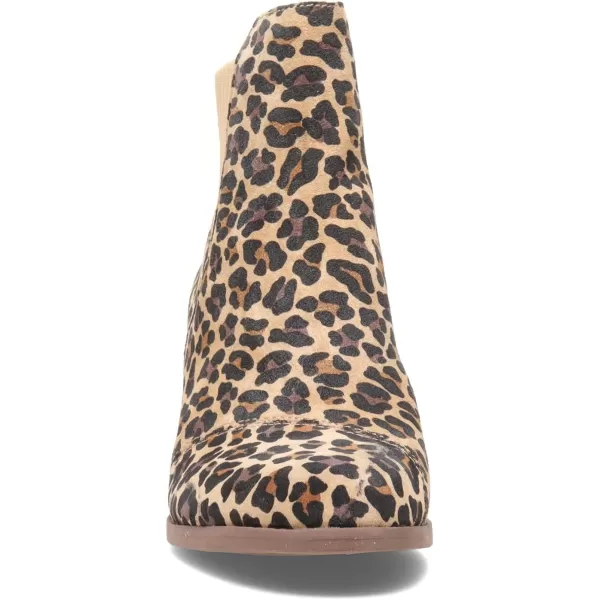 imageTOMS Womens Sadie LeopardCheetah Round Toe Bootie Casual Boots Ankle Mid Heel 23quot  BrownBrown