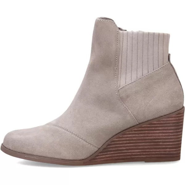 imageTOMS Womens Sadie LeopardCheetah Round Toe Bootie Casual Boots Ankle Mid Heel 23quot  BrownCement Suede