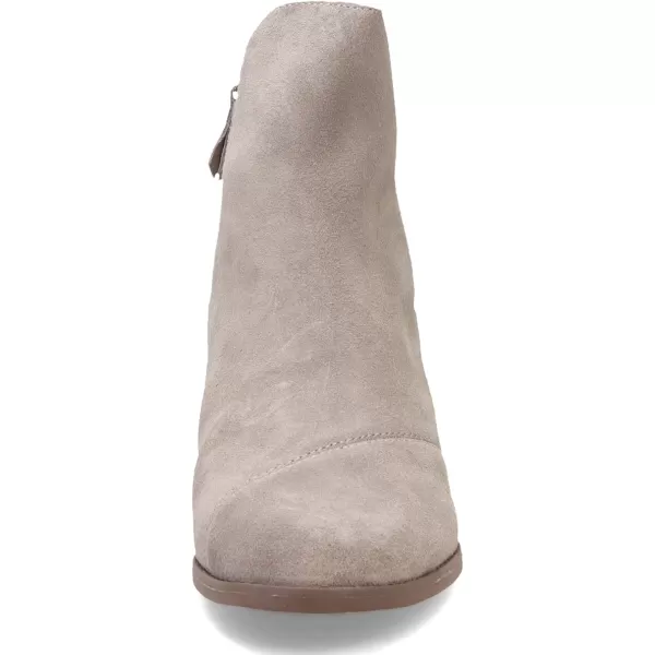 imageTOMS Womens Sadie LeopardCheetah Round Toe Bootie Casual Boots Ankle Mid Heel 23quot  BrownCement Suede