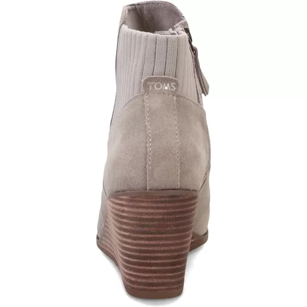 imageTOMS Womens Sadie LeopardCheetah Round Toe Bootie Casual Boots Ankle Mid Heel 23quot  BrownCement Suede