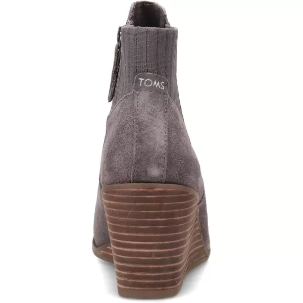 imageTOMS Womens Sadie LeopardCheetah Round Toe Bootie Casual Boots Ankle Mid Heel 23quot  BrownGrey