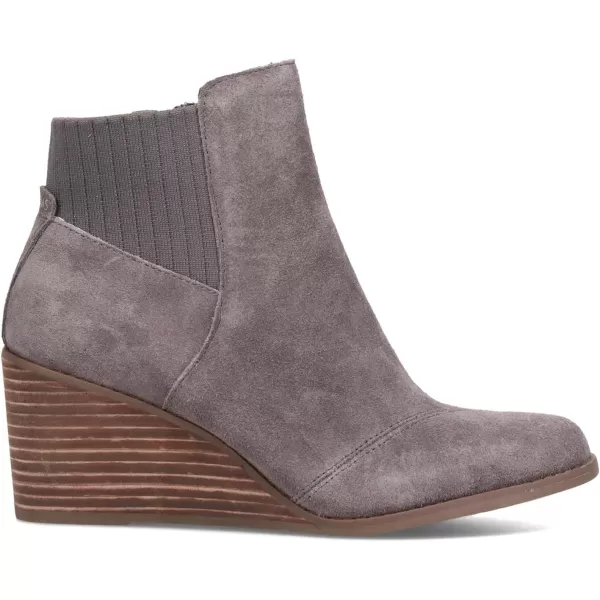 imageTOMS Womens Sadie LeopardCheetah Round Toe Bootie Casual Boots Ankle Mid Heel 23quot  BrownGrey