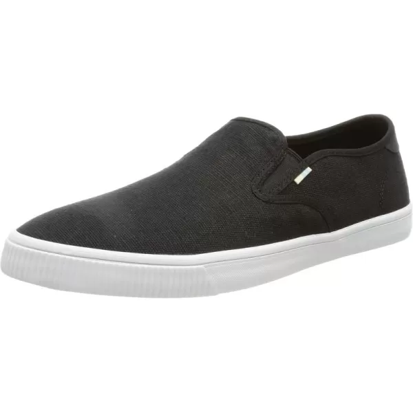imageTOMS Mens Baja Slip On Sneakers Shoes Casual  BlackBlack Heritage Canvas