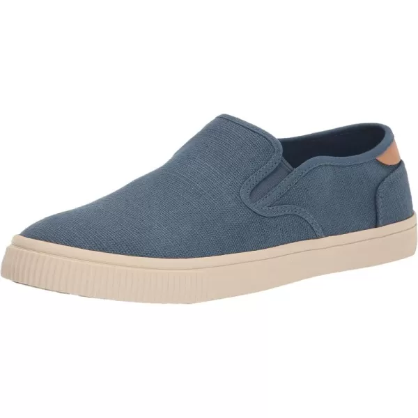 imageTOMS Mens Baja Slip On Sneakers Shoes Casual  BlackOcean Blue