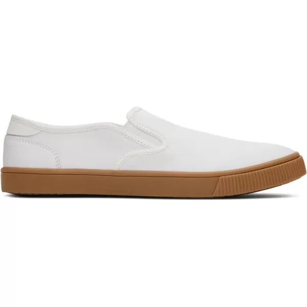 imageTOMS Mens Baja Slip On Sneakers Shoes Casual  BlackWhit Lther