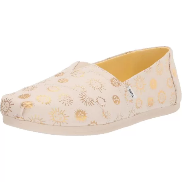 imageTOMS Womens Alpargata SlipOnNatural Foil Sunny Days