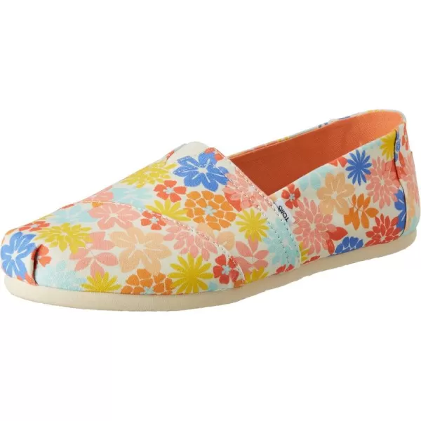 imageTOMS Womens Alpargata SlipOnNatural Wildflowers