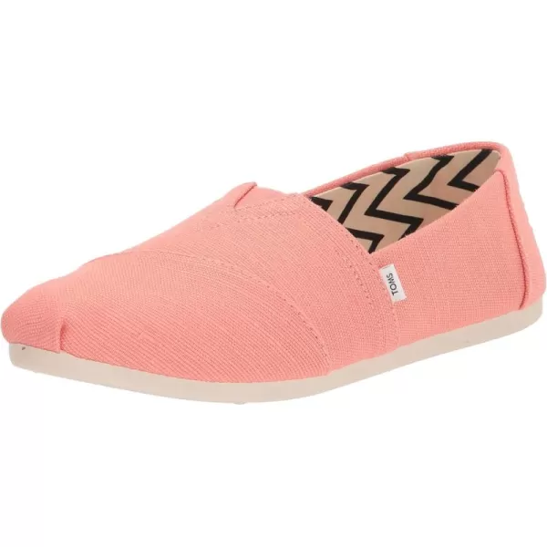 imageTOMS Womens Alpargata SlipOnPeach Pink Heritage Canvas