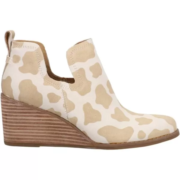 imageTOMS Womens Kallie Cutout BootDoe Cow Print Suede