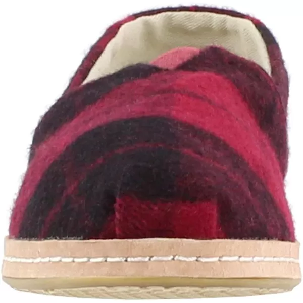 imageTOMS Mens Alpargata Crepe Faux Shearling SlipOnRed Felt Plaid
