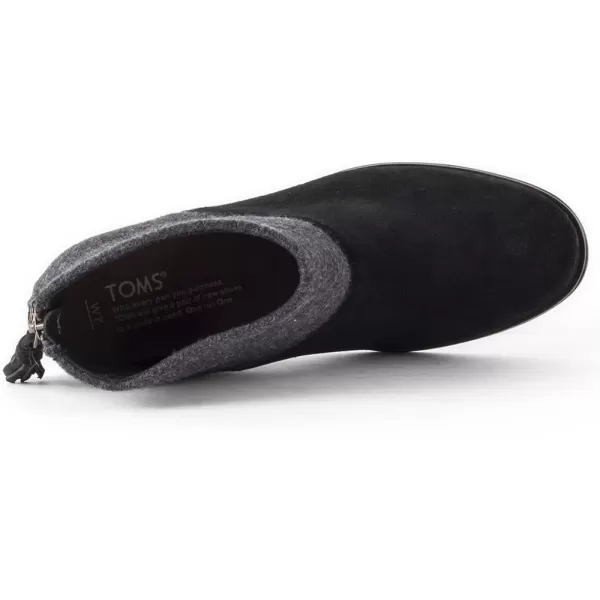 imageTOMS Womens Alpargata Slip On Flats Casual  BlueBlack